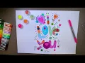 Coloring Page I LOVE YOU Super Fun Drawing and Entertainment for Kids Pigmenty