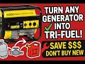 Convert Your Generator to Tri-Fuel Gas Propane Natural Gas on a Budget