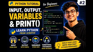 Learn Python from Scratch User Input Variables Conditional Statements