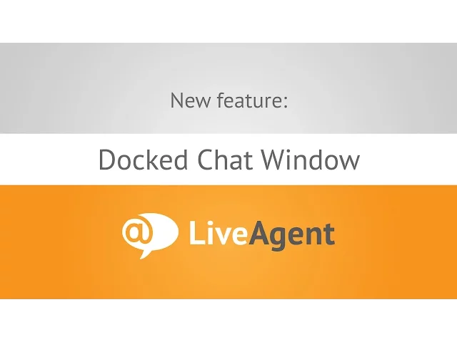 Thumbnail for LiveAgent Dockat Chattfönster