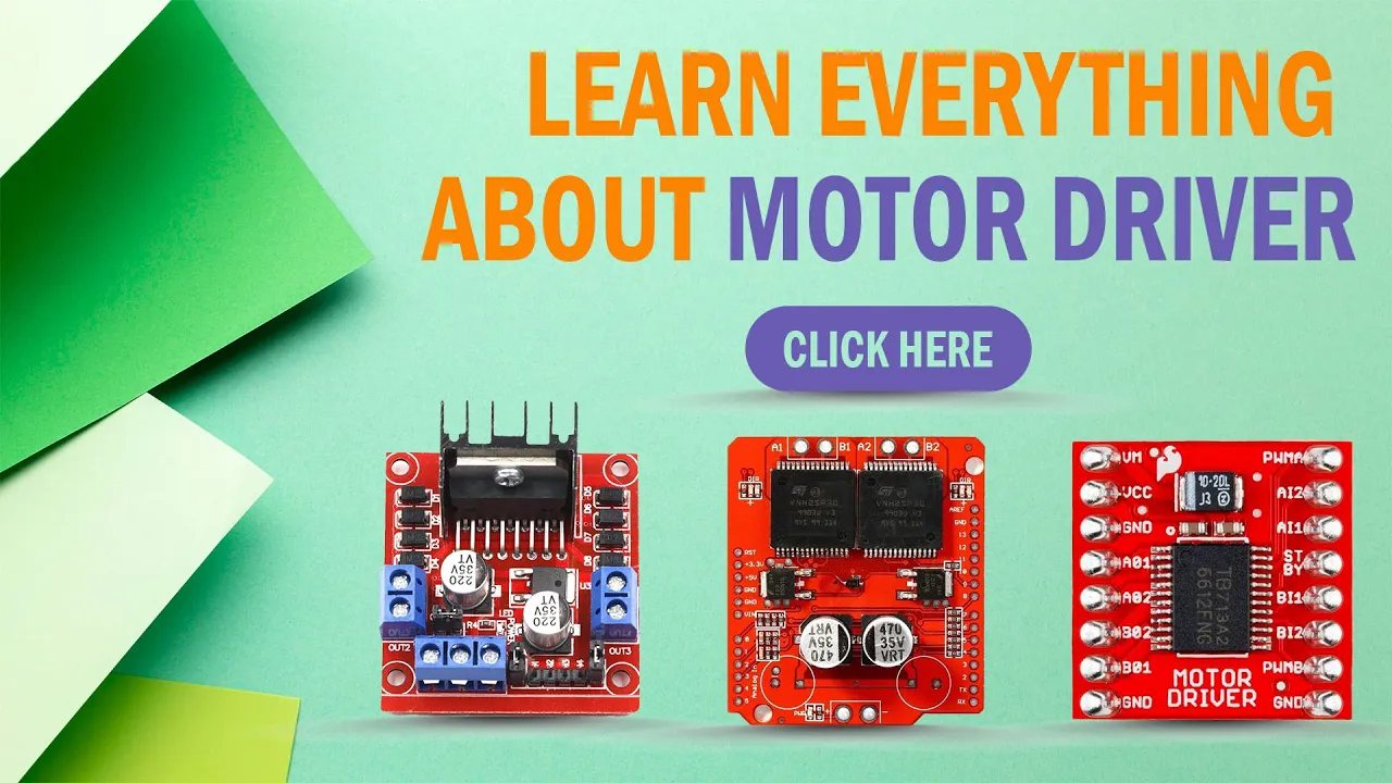 Learn Everything About Motor Driver | L293D, L293N | DC MOTOR DRIVER MODULE