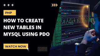 HOW TO CREATE NEW TABLES IN MYSQL FROM PHP USING PDO - PHP TUTORIAL