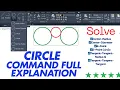 Drawing with Circle Command in AutoCAD Complete Guide to AutoCAD Circle Command Tools