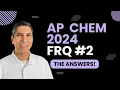 AP Chemistry 2024 Free Response Question - SOLVED