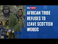 Download Lagu 'African tribe' camping in Scottish woods stays put despite council's eviction deadline