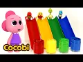 Making a Rainbow Paint Slide More Color s For Kids Cocobi