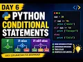 Day 6 Python Conditional Statements if if-else if-elif-else