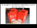 Review of the Harbor Freight Jerry Gas Can 99551 60402 56418