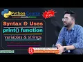 Day-02 Python Tutorials For Beginners Print Function Uses and Syntax for print