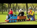 🐼👶Everyone Misjudged Panda… Until He Saved the Train | Panda Cartoon🤡