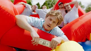Last one in the Bounce House wins $1