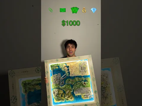 Mapa de $1 a $5000 #art