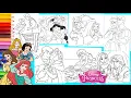 Coloring Disney Prince Princess Cinderella Sleeping Beauty More - Coloring Pages for kids