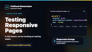 Testing Responsive Pages Explained FullStack Masterclass Responsive Design Course