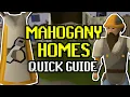 BEST Construction Training Method - Mahogany Homes Quick Guide OSRS 2025