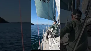 Sailing sunshine & calm Baltic sea … #sailing #sailingcouple #boreal