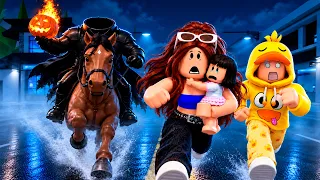 SOBREVIVIMOS al ATAQUE de JINETE SIN CABEZA en Brookhaven Roblox