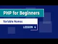 PHP for Beginners - Lesson 4