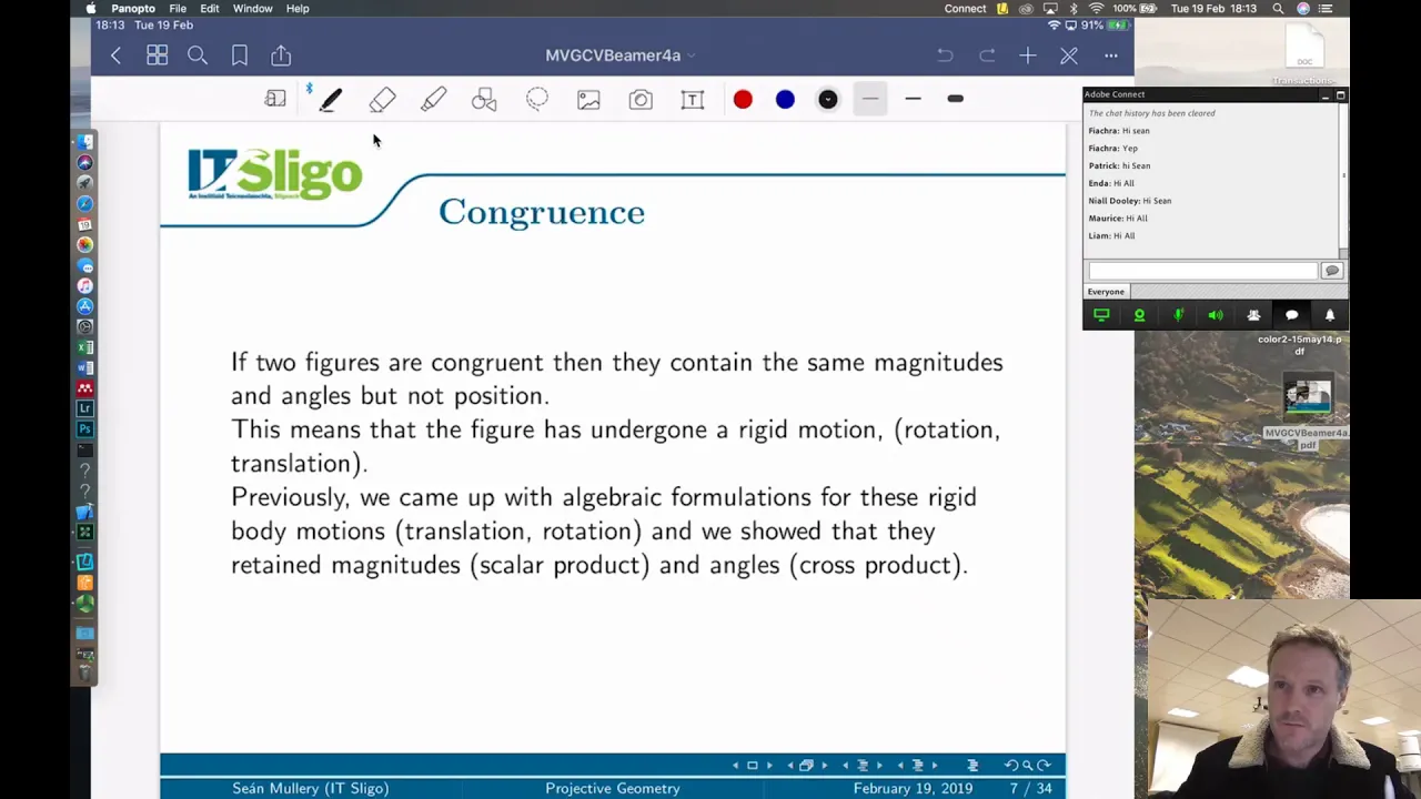 Lecture 4A Projective Geometry