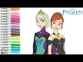 Disney Frozen Anna and Elsa Coloring Book Pages Disney Princess Coloring