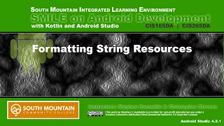 Android 03P - Formatting String Resources