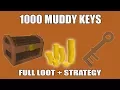 Runescape 3 Loot from 1000 Muddy Keys Full Loot Strategy
