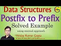 DS Lecture - 77 Postfix to Prefix Conversion Manual Approach