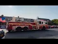 FDNY ENGINE 307 AND FDNY LADER 151 ACTING LADER 154 RESPONDING URGENTLY TO A FIRE NEAR ASTORIA PARK