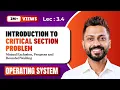L-3 4 Critical Section Problem Mutual Exclusion Progress and Bounded Waiting Operating System