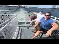 A Ride on MBTA Ferry from Charlestown Navy Yard to Long Wharf