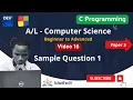 16 Sample Question 1 C programming
