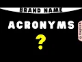 Examples of Using Initials or Acronyms for Making COMPANY NAME Short