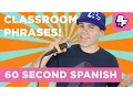 Learn Spanish Class Vocabulary with BASHO FRIENDS - 60 Second Spanish