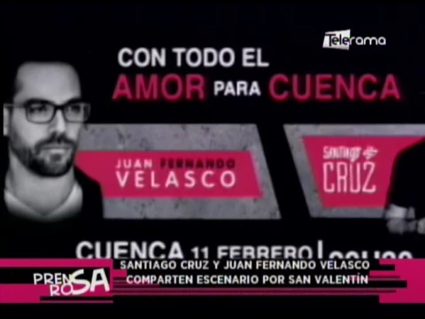 Santiago Cruz y Juan Fernando Velasco comparten escenario por San Valentín