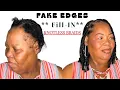 HOW TO GET KNOTLESS BRAIDS WITH THIN EDGES FAKE EDGES Fill-In Alopecia Friendly