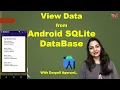 View Data from Android SQLite DataBase Table CRUD Operation Android SQLite DataBase Tutorial