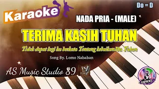terima kasih tuhan lomo nababan ll karaoke rohani kristen nada pria male do d