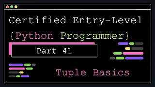 Certified Entry Level Python Programmer - Part 41