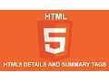 Lesson 12 HTML5 Details and Summary Tags