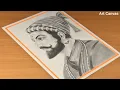 Shivaji Maharaj Chhatrapati Shivaji Maharaj drawing Step by Step Shivaji Maharaj