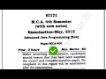 2015 Mdu MCA 4th Sem Advance Java Programming Question Paper