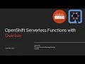 OpenShift Serverless Functions with Quarkus