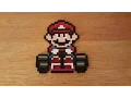 Mario Perler Bead Art Super Mario Kart Timelapse