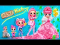 Download Lagu LOL Growing Up from Broke to Rich! LOL OMG DIYs \u0026 Doll Crafts