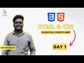Day 1 Starting with Basics HTML CSS Essentials Bootcamp 3 Days Nexel