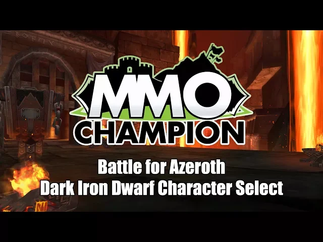 Dark Iron Dwarf Character Select Screen - Battle for Azeroth
