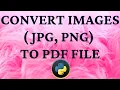 How to convert image to pdf using python