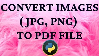 How to convert image to pdf using python