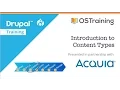 Drupal 8 Beginner Lesson 16 Introduction to Content Types