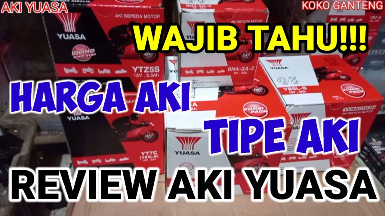 Harga tukar tambah aki bekas garansi 1 tahun !!!!Perhatikan video ini agar tidak salah pilih aki